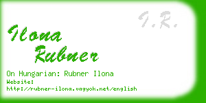 ilona rubner business card